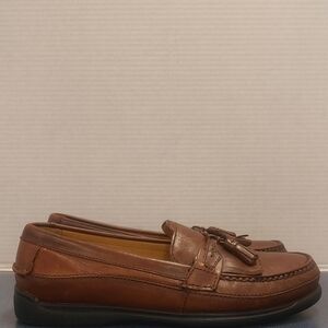 Dockers Brown Leather Tassel Loafers Slip-Ons